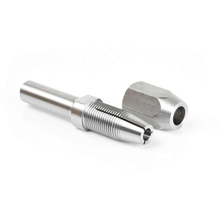 47640 1/2 Inch Shank CNC Extension Adapter for 1/4 Inch Shank Router Bits