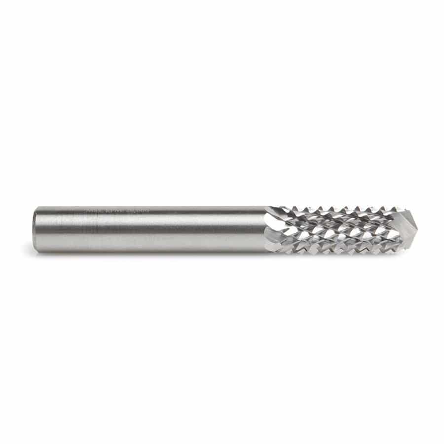 46098 Solid Carbide Medium Burr with 135º Drill Point Fiberglass and
