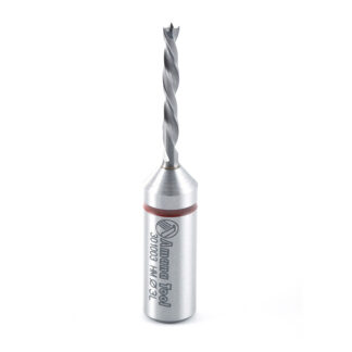 301003 Solid Carbide Cutting Edge Brad Point Boring Bit L/H 3mm Dia x 57mm Long x 10mm Shank