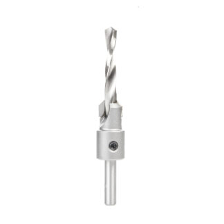 55130 Carbide Tipped 82 Degree Shankless Countersink with Slow Spiral Drill, #20 Screw 5/8 Dia x 5/16 Drill Dia x 5/16 Drill Shank