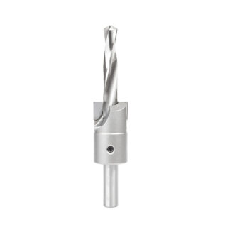 55145 Carbide Tipped Shankless Counterbore with Slow Spiral Drill, 1-1/8 Dia x 1/2 Drill Dia x 1/2 Drill Shank