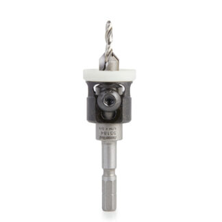 55184 Carbide Tipped 82 Degree Countersink with Adjustable Low Friction Depth Stop, For Festool® CENTROTEC® System 3/8 Dia x 9/64 Drill Dia