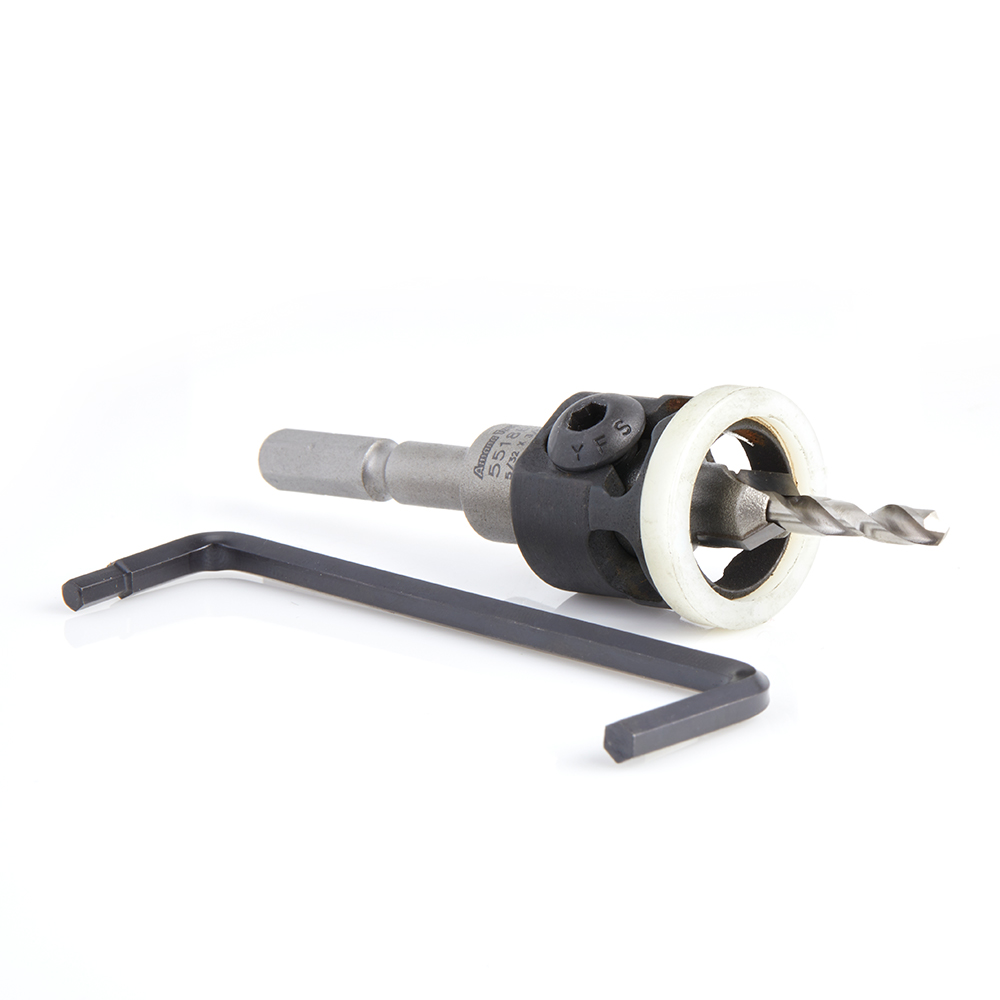55186 Carbide Tipped 82 Degree Countersink with Adjustable Low Friction