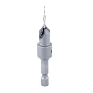 55622 Carbide Tipped 82 Degree Countersink Taper #6 Screw 3/8 Dia x 3/32 Drill Dia x 1/4 Hex Shank