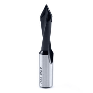 313008 Carbide Tipped Through-Hole Boring Bit R/H 8mm Dia x 57mm Long x 10mm Shank