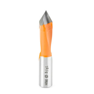 413009 Carbide Tipped Through-Hole Boring Bit L/H 3/8 Dia x 58mm Long x 10mm Shank