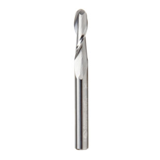 46379 Solid Carbide Up-Cut Spiral Ball Nose 1/8 Radius x 1/4 Dia x 7/8 x 1/4 Shank x 2-1/2 Inch Long x 2 Flute Router Bit