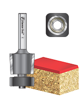 Carbide Tipped Laminate Trimmer with Euroª Square Bearing Router Bits