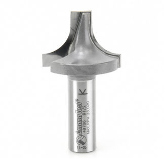 49706 Carbide Tipped Plunging Round Over 1/2 Radius x 1-3/8 Dia x 1 Inch x 1/2 Shank