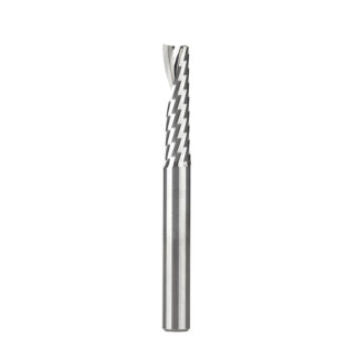 51405 Solid Carbide CNC Spiral 'O' Flute, Plastic Cutting 1/4 Dia x 1 Inch x 1/4 Shank Up-Cut Router Bit