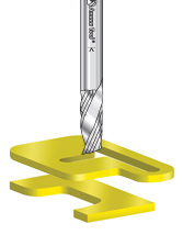 Solid Carbide Spiral 'O' Flute Plastic Cutting CNC Router Bits