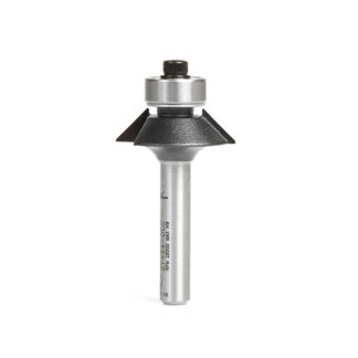 51434-DLC Carbide Tipped Aluminum & Plastic Cutting Bevel Trim 45 Degree x 31/32 Dia x 1/4 x 1/4 Inch Shank DLC Coated