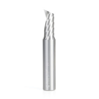 51846 Solid Carbide CNC Spiral 'O' Single Flute, Aluminum Cutting 1/2 Dia x 1 x 1/2 Shank x 3 Inch Long Up-Cut Router Bit