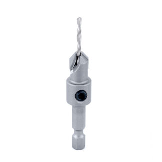 55262 Carbide Tipped 82 Degree Countersink 3/8 Dia x 49 Deg x 1/4 Quick Release Hex Shank for Wood Screw #6