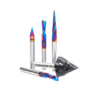 AMS-175 5-Pc CNC Signmaking Router Bit Set V, 1/4 Inch Shank
