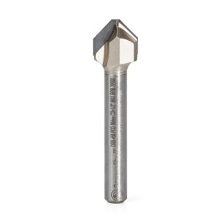 DRB-450 Polycrystalline Diamond (PCD) Tipped Double Edge Folding V-Groove 90 Deg x 0.090 Inch Tip Width x 1/2 Dia x 3/8 x 1/4 Inch Shank