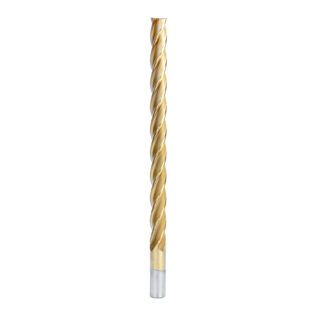 HSS1216 High Speed Steel (HSS) Foam Cutting End Mill Extended Reach 3/4 Dia x 10 x 12-1/2 Long x 3/4 Shank CNC 4-Flute Spiral Up-Cut Router Bit TiN Coated