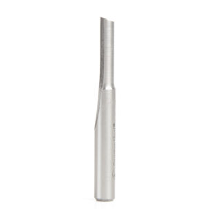 HSS1504 HSS Single Straight 'O' Flute Plastic Cutting 1/4 Dia x 3/4 x 1/4 Inch Shank