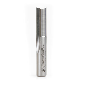 HSS1606 HSS Double Straight 'O' Flute Plastic Cutting 3/8 Dia x 1 x 3/8 Inch Shank