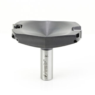 RC-2258 CNC Insert Carbide Spoilboard Surfacing, Rabbeting, Flycutter, Slab Leveler & Surface Planer 4 Dia x 1/2 x 3/4 Shank Router Bit