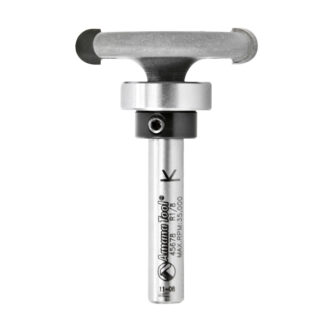 45678 Carbide Tipped Flooring Rounded Dedicated Cutter 1/8 Radius x 1-1/4 Dia x 1/4 x 1/4 Inch Shank with Upper BB