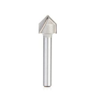 45723 Carbide Tipped V-Groove 90 Deg x 1/2 Dia x 1/4 x 1/4 Inch Shank