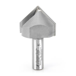 45728 Carbide Tipped V-Groove 90 Deg x 1-1/2 Dia x 3/4 Inch x 1/2 Shank