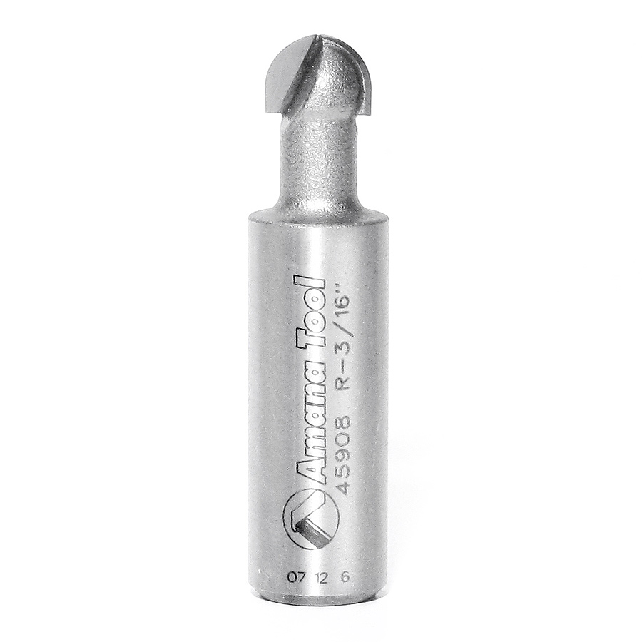 thumbnail image 2 of Tideway Carbide PRO Core Box Router Bit – 1-1/8 Dia, 9/16 R, 1/2 Shank, LC05021808 2 of 2