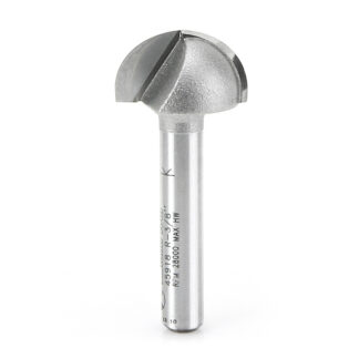 45918 Carbide Tipped Core Box 3/8 Radius x 3/4 Dia x 7/16 x 1/4 Inch Shank