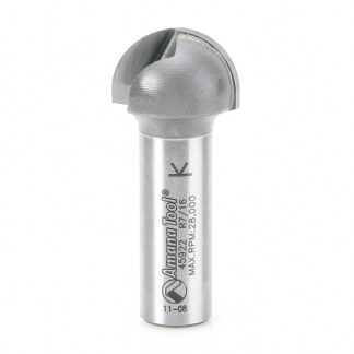45922 Carbide Tipped Core Box 7/16 Radius x 7/8 Dia x 1/2 x 1/2 Inch Shank