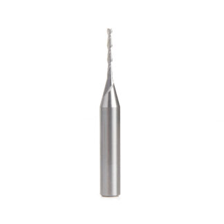 46009 Solid Carbide Spiral Plunge 1/16 Dia x 1/2 x 1/4 Shank x 2 Inch Long Up-Cut