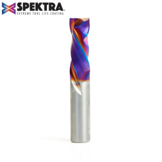 46188-K CNC Solid Carbide Spektra™ Extreme Tool Life Coated Compression Spiral 1/2 Dia x 1-1/4 x 1/2 Inch Shank