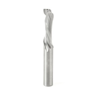 46324 CNC Solid Carbide Compression Spiral for Solid Wood 3/8 Dia x 7/8 x 3/8 Shank x 3 Inch Long Single Flute Router Bit