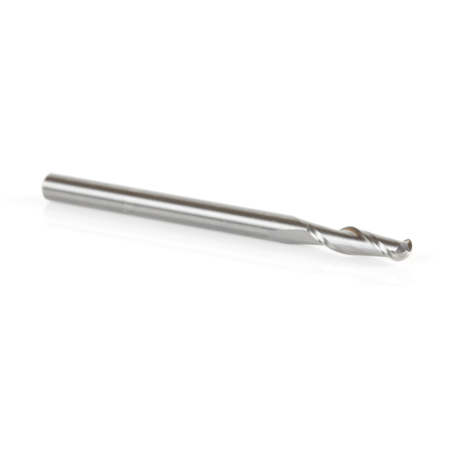 46458 Solid Carbide Up-Cut Spiral Ball Nose 6mm Radius X 12mm Dia X 29mm X 12mm Shank X 75mm Long X 2 Flute Router Bit
