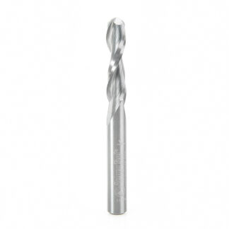 46376 Solid Carbide Up-Cut Ball Nose Spiral 1/4 Dia x 1 Inch x 1/4 Shank Router Bit