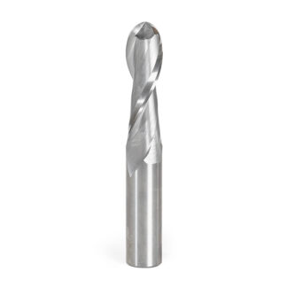 46387 CNC Solid Carbide Up-Cut Ball Nose Spiral 3/4 Dia x 2-1/2 x 3/4 Shank Router Bit