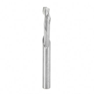 46390 CNC Solid Carbide Compression Spiral for Solid Wood 1/4 Dia x 7/8 x 1/4 Inch Shank Single Flute
