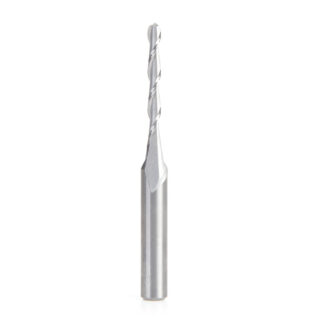46512 Solid Carbide Up-Cut Ball Nose Spiral 1/8 Dia x 1 Inch x 1/4 Shank Router Bit