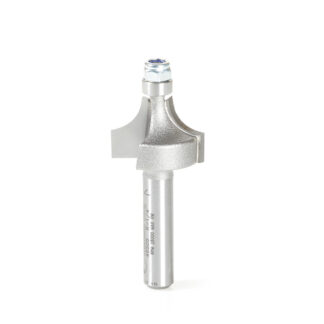 49505 Carbide Tipped Corner Round 1/4 Radius x 3/4 Dia x 1/2 x 1/4 Inch Shank w/ 1/4 Lower Ball Bearing Router Bit