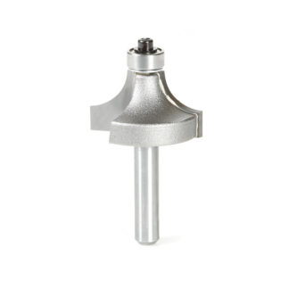 49531 Carbide Tipped Corner Round 3/8 Radius x 1-1/8 Dia x 5/8 x 1/4 Inch Shank w/ 3/8 Lower Ball Bearing Router Bit