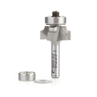 49544 Carbide Tipped 4 Flute Corner Rounding/Beading 1/8 Radius x 7/8 Dia x 7/16 x 1/4 Inch Shank