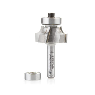 49546 Carbide Tipped 4 Flute Corner Rounding/Beading 3/16 Radius x 1 Dia x 1/2 x 1/4 Inch Shank
