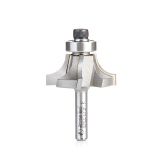 49548 Carbide Tipped 4 Flute Corner Rounding/Beading 3/8 Radius x 1-3/8 Dia x 5/8 x 1/4 Inch Shank