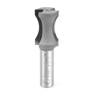 51582 Carbide Tipped Convex Edging 23/32 Radius x 13/16 Dia x 1-1/4 x 1/2 Inch Shank