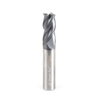51597 CNC Variable Helix Spiral Square Bottom 1/2 Dia x 1 x 1/2 Shank Solid Carbide AlTiN Coated End Mill