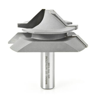 55390 Carbide Tipped Lock Miter 45 Deg x 2-11/16 Dia x 1-3/16 x 1/2 Inch Shank for 1/2 - 1 Inch Material