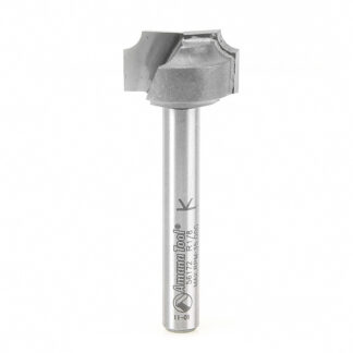 56172 Carbide Tipped Plunge Beading 1/8 Radius x 3/4 Dia x 3/8 x 1/4 Inch Shank