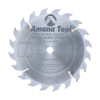 610200 Carbide Tipped Ripping Standard 10 Inch Dia x 20T FT, 18 Deg, 5/8 Bore