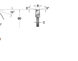 DT175T28-45A Carbide Tipped Ditec 2000 Adjustable Type Scoring 175mm Dia x 45T ATB, 8 Deg, 45mm Bore, Scoring Set