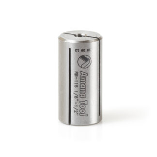RB-103 High Precision Steel Router Collet Reducer 1/4 Overall Dia x 3/16 Inner Dia x 1 Inch Long